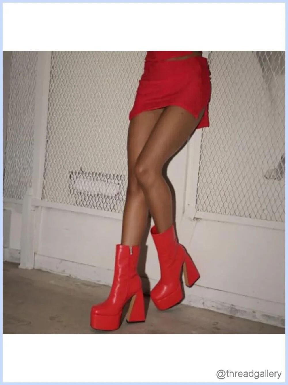 Women's Square Toe Chunky High Heel Ankle Booties Side Zipper Faux Leather